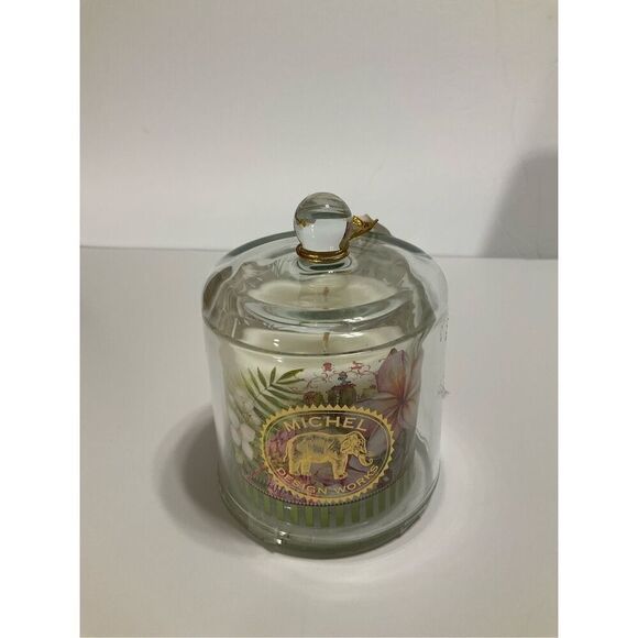 Michel Design Works Island Breeze Cloche Candle. NWT. Sealed. Tropical green gin - Picture 10 of 12